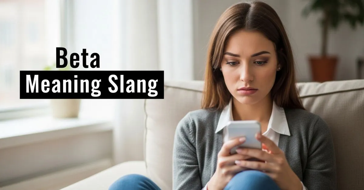 Beta Meaning Slang