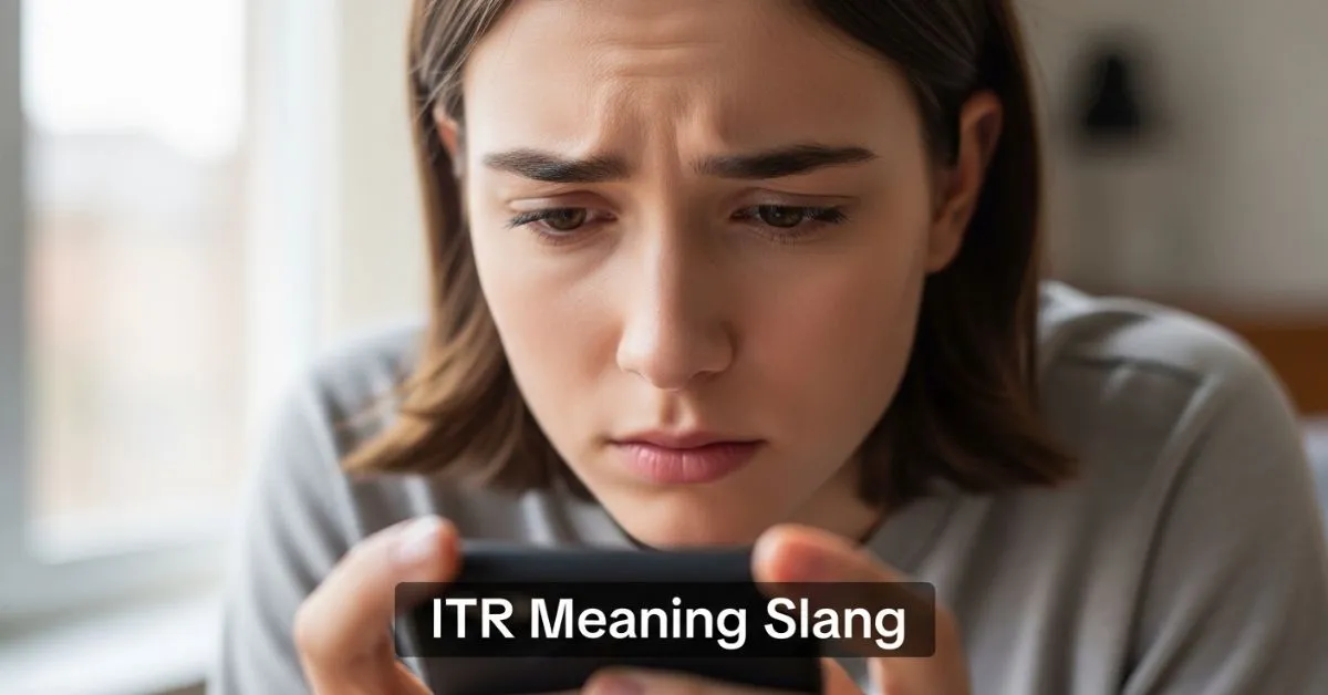 ITR Meaning Slang