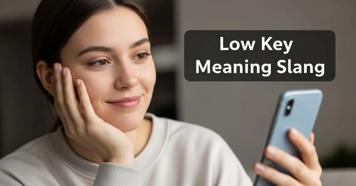 Low Key Meaning Slang
