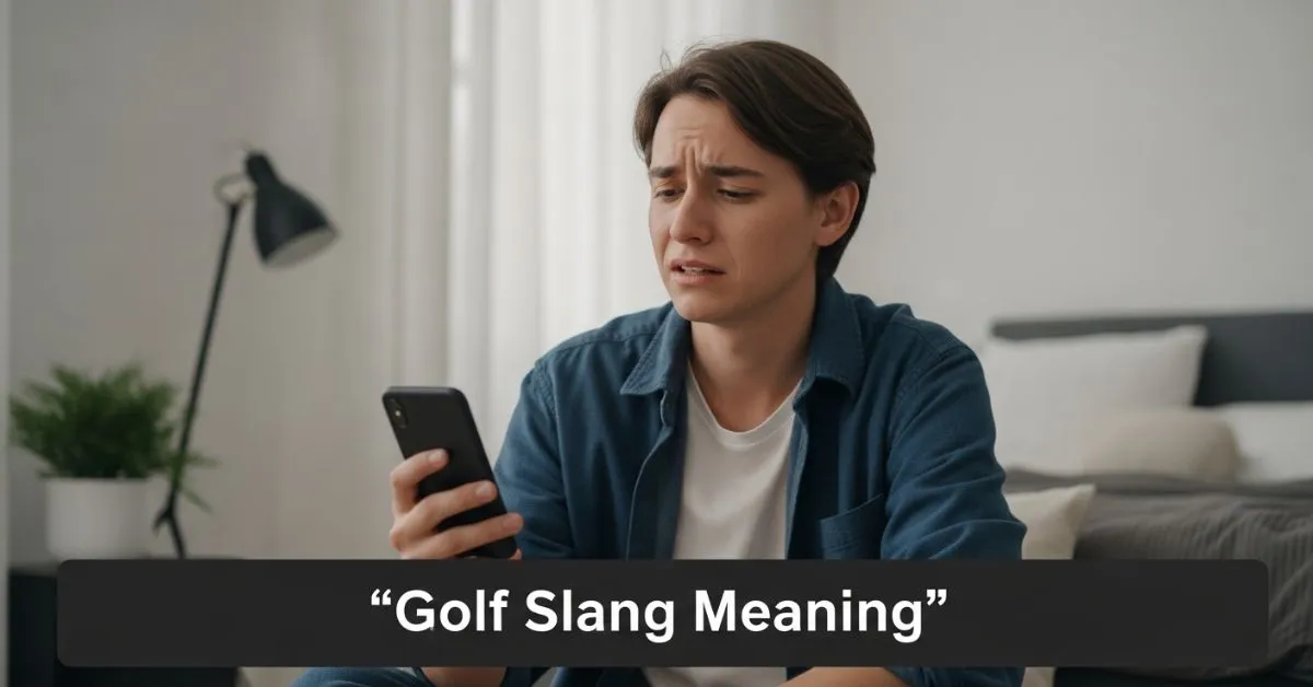 Golf Slang Meaning